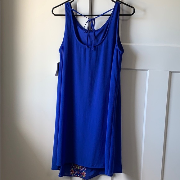 MY MICHELLE blue sleeveless embroidered dress - Picture 4 of 6